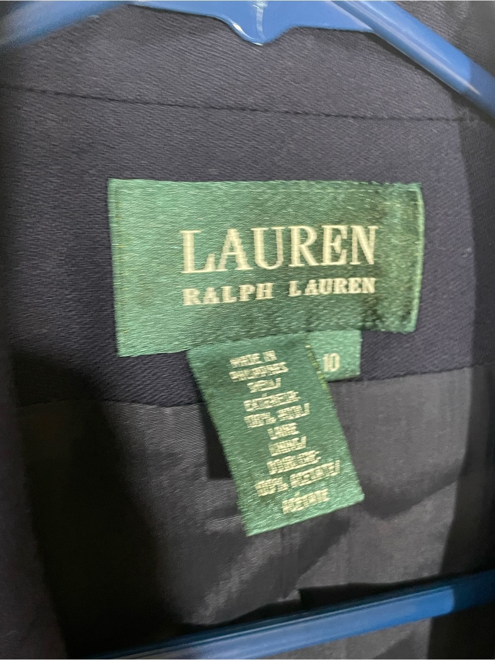 Ralph Lauren Blazer Wool Women’s 10 Navy RL Crown Crest Buttons Preppy Academia - Picture 5 of 10